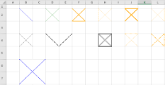 Line Styles supported in Diagonal Border Lines